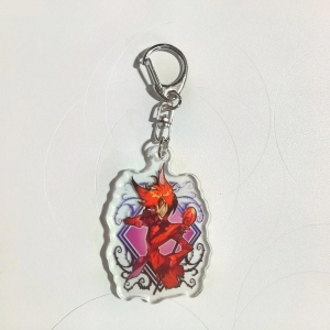 1pc Hazbin Hotels Bag Acrylic Face Hangings Accessories Anime Fashion Jewelry Keychain Móc Khóa In Theo Yêu Cầu, Chất Liệu Mica Trong Suốt In 2 Mặt , Dày 4mm