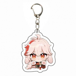 1pcs Anime Game Genshin Impact Xiao Yae Miko Iteresting Cosplay Acrylic Key Chain Keychain Móc Khóa In Theo Yêu Cầu, Chất Liệu Mica Trong Suốt In 2 Mặt , Dày 4mm