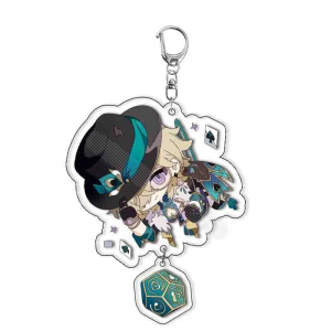 1pcs Anime Game Honkai: Star Rail Acheron Aventurine Beautiful Pendant Keyring Backpacks Móc Khóa In Theo Yêu Cầu, Chất Liệu Mica Trong Suốt In 2 Mặt , Dày 4mm