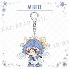 1pcs Anime Game Honkai: Star Rail Aventurine Impish Boothill Acrylic Decoration Keychain Móc Khóa In Theo Yêu Cầu, Chất Liệu Mica Trong Suốt In 2 Mặt , Dày 4mm