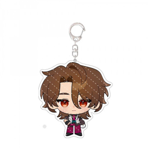1pcs Anime Game Honkai: Star Rail Robin Aventurine Sparkle Keychain Acrylic Decoration Móc Khóa In Theo Yêu Cầu, Chất Liệu Mica Trong Suốt In 2 Mặt , Dày 4mm