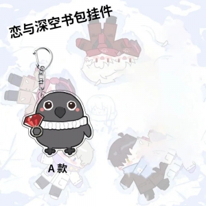 3.0 Later Version Love And Deepspace Caleb Sylus Animal Theme Keychains Xavier Zayne Cosplay Móc Khóa In Theo Yêu Cầu, Chất Liệu Mica Trong Suốt In 2 Mặt , Dày 4mm