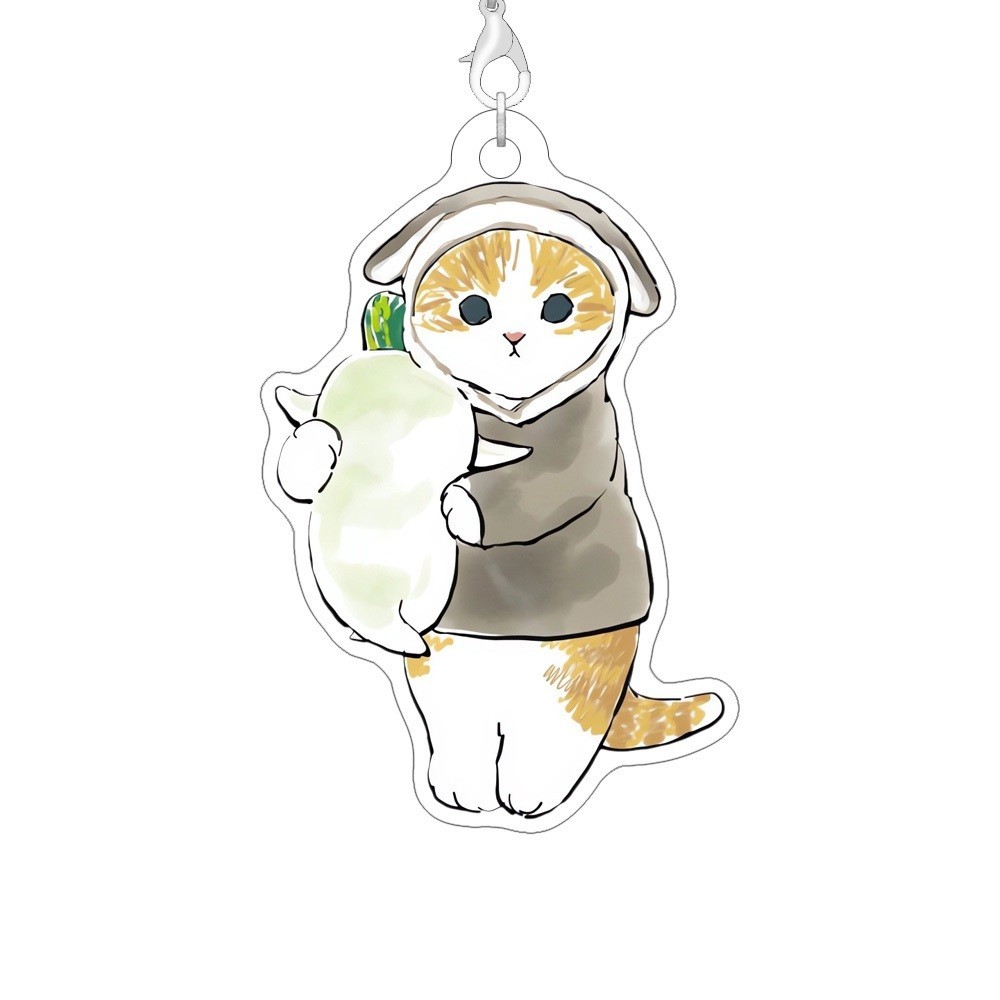 55mm Mifusand Cute Cat Cartoon Acrylic Phone Strap Móc Khóa In Theo Yêu Cầu, Chất Liệu Mica Trong Suốt In 2 Mặt , Dày 4mm 1 55mm Mifusand Cute Cat Cartoon Acrylic Phone Strap Móc Khóa In Theo Yêu Cầu, Chất Liệu Mica Trong Suốt In 2 Mặt , Dày 4mm