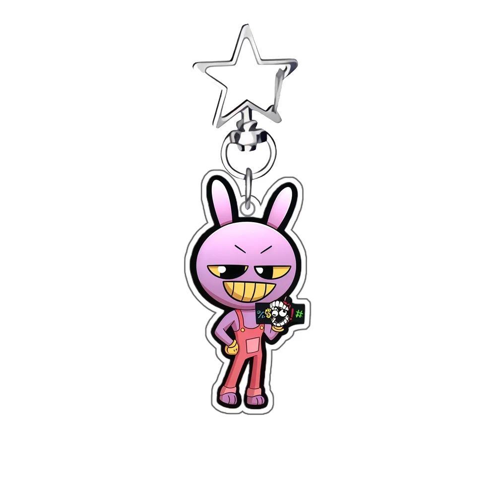 5cm Acrylic Key Buckle For Tadc Jax Bunny Pomni Diy Anime Theme Acrylic Keychain Transparent Móc Khóa In Theo Yêu Cầu, Chất Liệu Mica Trong Suốt In 2 Mặt , Dày 4mm 7 5cm Acrylic Key Buckle For Tadc Jax Bunny Pomni Diy Anime Theme Acrylic Keychain Transparent Móc Khóa In Theo Yêu Cầu, Chất Liệu Mica Trong Suốt In 2 Mặt , Dày 4mm - Ảnh 7