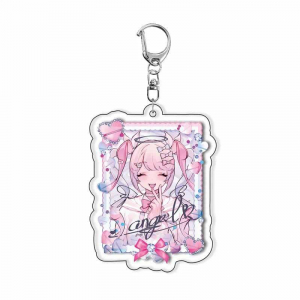 5cm Acrylic Key For Needy Girl Oertose Kagamine P-chan Q-version Creative Collection Exquisite Móc Khóa In Theo Yêu Cầu, Chất Liệu Mica Trong Suốt In 2 Mặt , Dày 4mm
