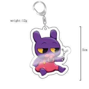 5cm Acrylic Keychainfor The Amazing Digital Circus, Tadc Tadc Jax Bunny Pomni Anime Self-made Móc Khóa In Theo Yêu Cầu, Chất Liệu Mica Trong Suốt In 2 Mặt , Dày 4mm