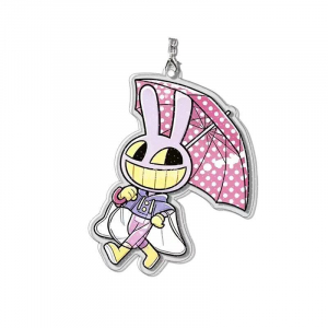 5cm Anime Keychain Mica For Tadc Jax Bunny Pomni Diy Anime Theme Bag Keychain Creativity Móc Khóa In Theo Yêu Cầu, Chất Liệu Mica Trong Suốt In 2 Mặt , Dày 4mm