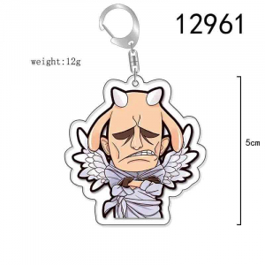 5cm Anime Mica Keychain For One Piece Monkey D. Luffy Roronoa Zoro Nami Creativity Exquisite Móc Khóa In Theo Yêu Cầu, Chất Liệu Mica Trong Suốt In 2 Mặt , Dày 4mm