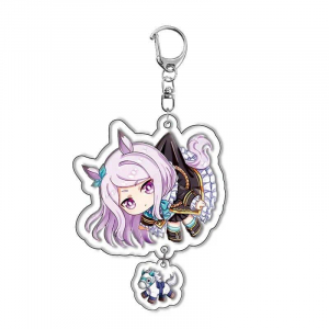 5cm Q-version Acrylic Key Buckle For Pretty Derby Gold Ship Special Week Silence Suzuka Móc Khóa In Theo Yêu Cầu, Chất Liệu Mica Trong Suốt In 2 Mặt , Dày 4mm