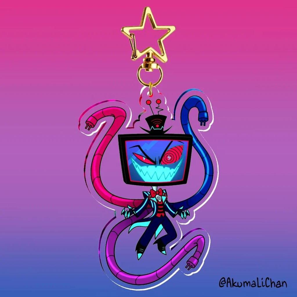 6cm Acrylic Hazbin Hotel 2 Characters Alastor Charlie Vaggie Ad Cute Keychains Keyring Móc Khóa In Theo Yêu Cầu, Chất Liệu Mica Trong Suốt In 2 Mặt , Dày 4mm 2 6cm Acrylic Hazbin Hotel 2 Characters Alastor Charlie Vaggie Ad Cute Keychains Keyring Móc Khóa In Theo Yêu Cầu, Chất Liệu Mica Trong Suốt In 2 Mặt , Dày 4mm - Ảnh 2