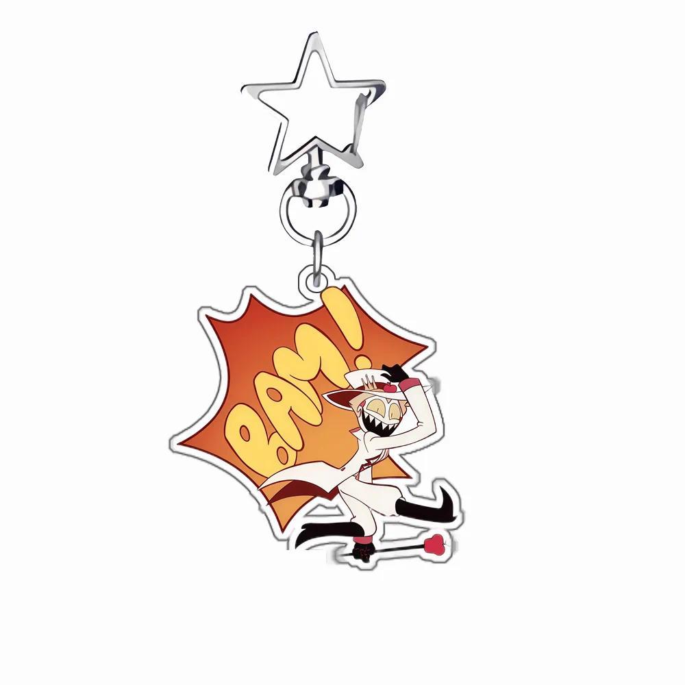 6cm Acrylic Keychain Hazbin Hotel Lucifer Keychain Hanging Accessories Animes Collection Móc Khóa In Theo Yêu Cầu, Chất Liệu Mica Trong Suốt In 2 Mặt , Dày 4mm 8 6cm Acrylic Keychain Hazbin Hotel Lucifer Keychain Hanging Accessories Animes Collection Móc Khóa In Theo Yêu Cầu, Chất Liệu Mica Trong Suốt In 2 Mặt , Dày 4mm - Ảnh 8