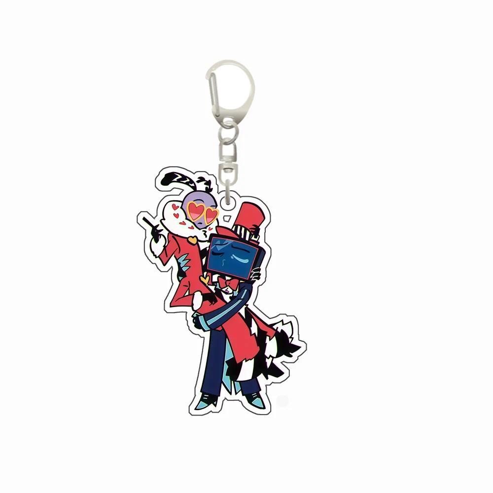 6cm Acrylic Keychain Hazbin Hotel Vox Alastor Niffty Double Style Backpack Keychain Móc Khóa In Theo Yêu Cầu, Chất Liệu Mica Trong Suốt In 2 Mặt , Dày 4mm 2 6cm Acrylic Keychain Hazbin Hotel Vox Alastor Niffty Double Style Backpack Keychain Móc Khóa In Theo Yêu Cầu, Chất Liệu Mica Trong Suốt In 2 Mặt , Dày 4mm - Ảnh 2