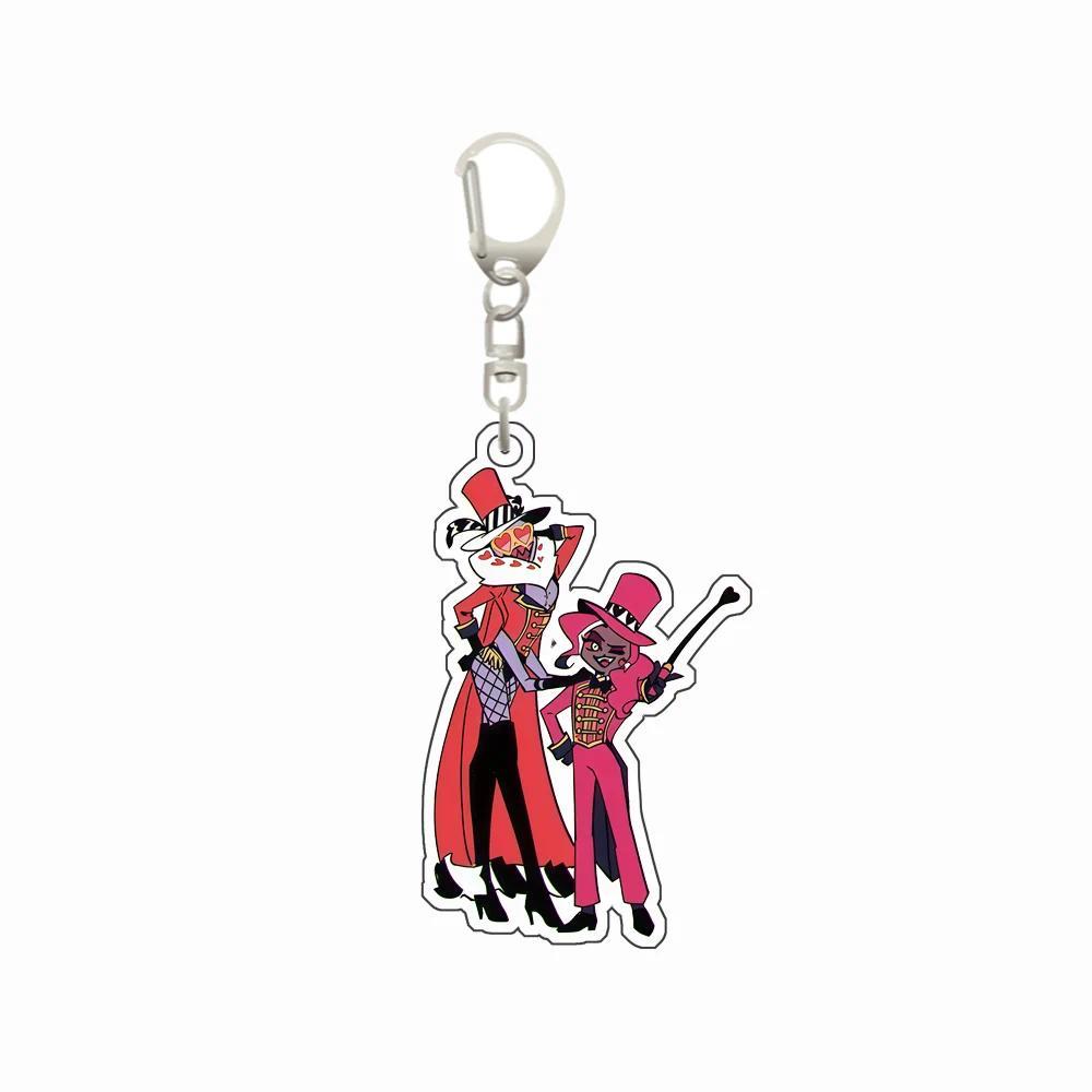 6cm Acrylic Keychain Hazbin Hotel Vox Alastor Niffty Double Style Backpack Keychain Móc Khóa In Theo Yêu Cầu, Chất Liệu Mica Trong Suốt In 2 Mặt , Dày 4mm 3 6cm Acrylic Keychain Hazbin Hotel Vox Alastor Niffty Double Style Backpack Keychain Móc Khóa In Theo Yêu Cầu, Chất Liệu Mica Trong Suốt In 2 Mặt , Dày 4mm - Ảnh 3