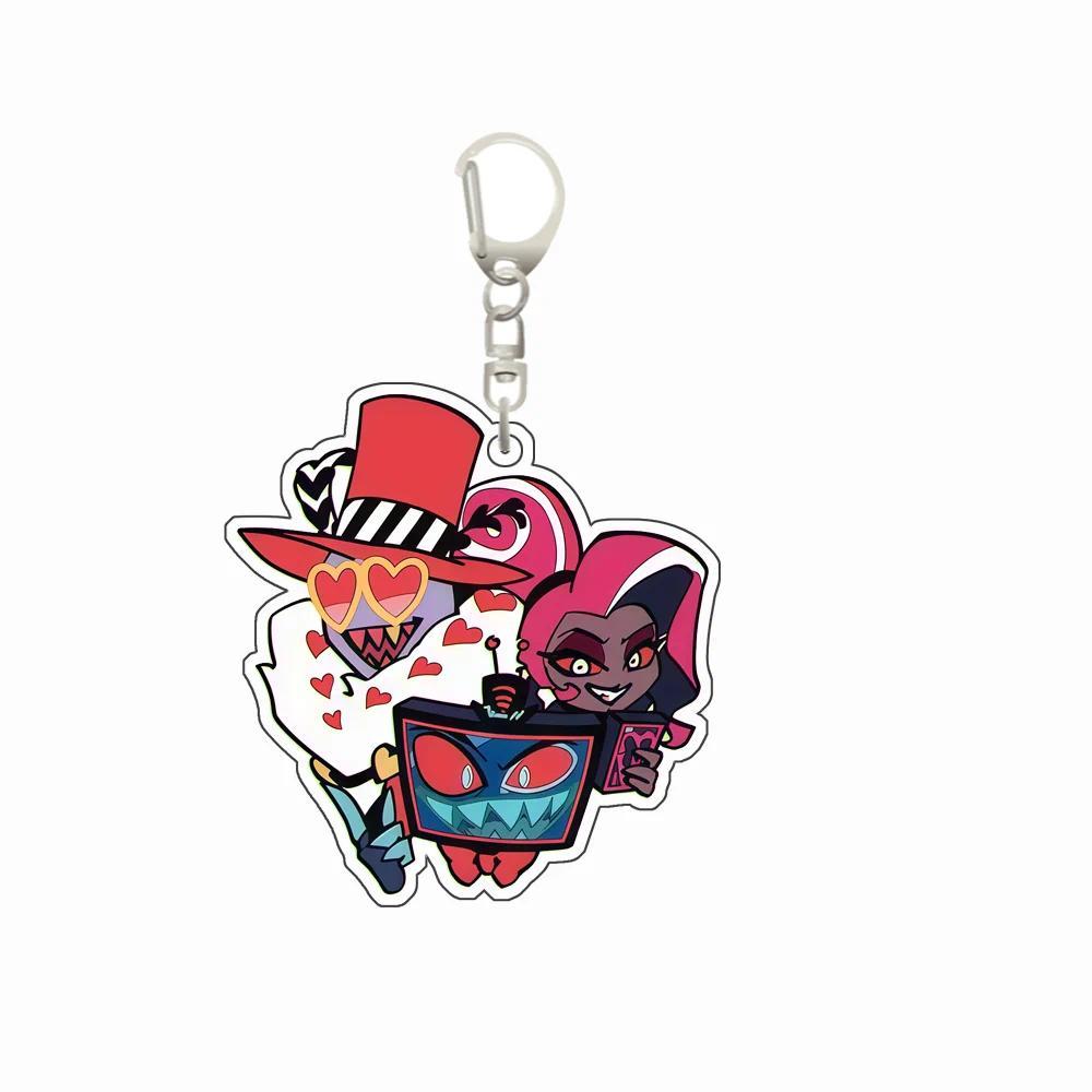 6cm Acrylic Keychain Hazbin Hotel Vox Alastor Niffty Double Style Backpack Keychain Móc Khóa In Theo Yêu Cầu, Chất Liệu Mica Trong Suốt In 2 Mặt , Dày 4mm 4 6cm Acrylic Keychain Hazbin Hotel Vox Alastor Niffty Double Style Backpack Keychain Móc Khóa In Theo Yêu Cầu, Chất Liệu Mica Trong Suốt In 2 Mặt , Dày 4mm - Ảnh 4