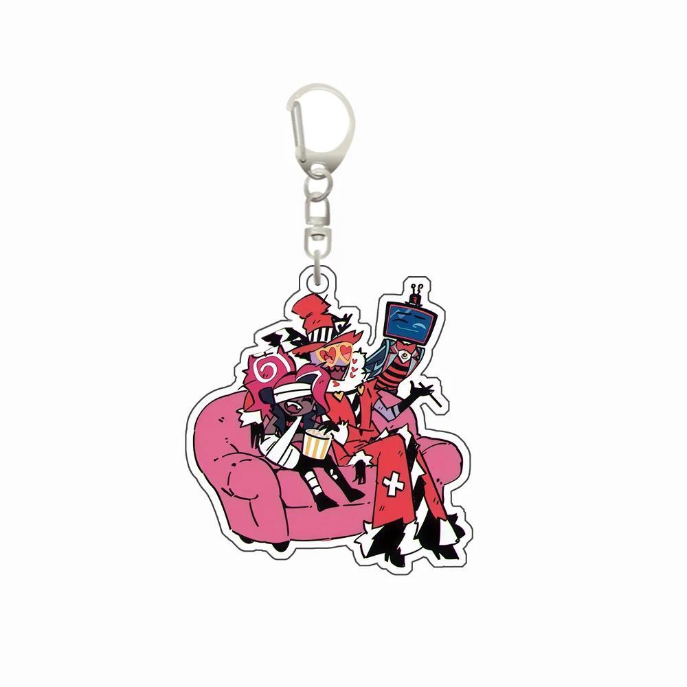 6cm Acrylic Keychain Hazbin Hotel Vox Alastor Niffty Double Style Backpack Keychain Móc Khóa In Theo Yêu Cầu, Chất Liệu Mica Trong Suốt In 2 Mặt , Dày 4mm 6 6cm Acrylic Keychain Hazbin Hotel Vox Alastor Niffty Double Style Backpack Keychain Móc Khóa In Theo Yêu Cầu, Chất Liệu Mica Trong Suốt In 2 Mặt , Dày 4mm - Ảnh 6