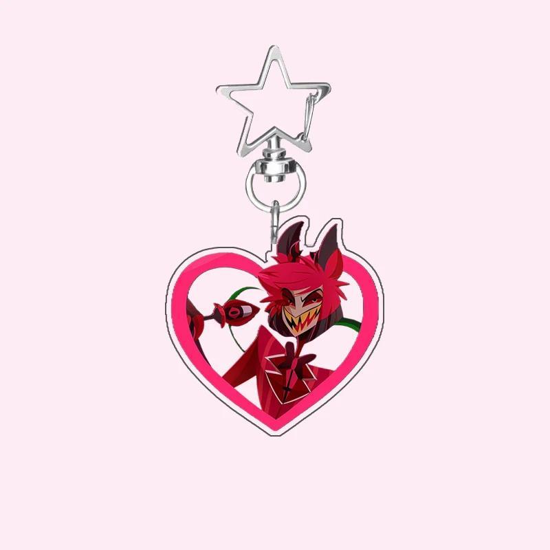 6cm Anime Character Heart-shaped Design Acrylic Bag Decoration Hazbin Hotel Charlie Alastor Móc Khóa In Theo Yêu Cầu, Chất Liệu Mica Trong Suốt In 2 Mặt , Dày 4mm 7 6cm Anime Character Heart-shaped Design Acrylic Bag Decoration Hazbin Hotel Charlie Alastor Móc Khóa In Theo Yêu Cầu, Chất Liệu Mica Trong Suốt In 2 Mặt , Dày 4mm - Ảnh 7