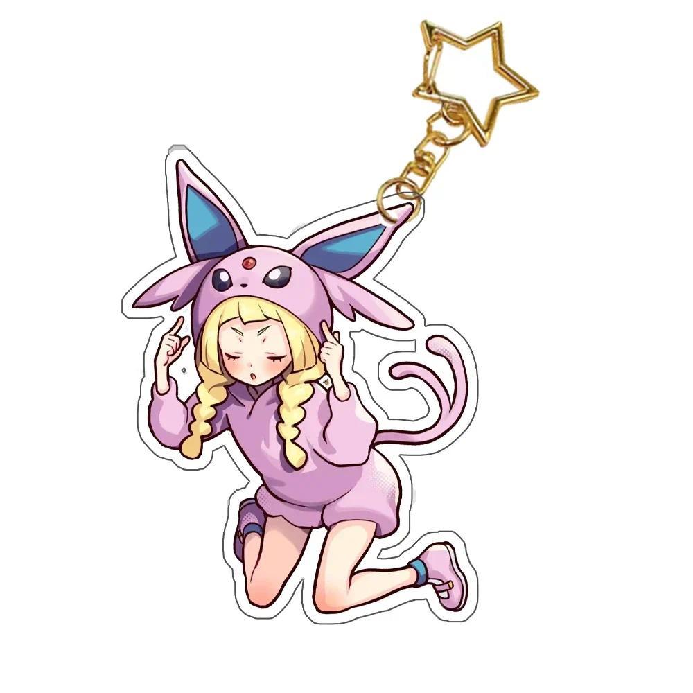 6cm Cute Pokemon Acrylic Keychain, Eeveelution Lillie Espeon Umbreon Handbag Phone Hanging Móc Khóa In Theo Yêu Cầu, Chất Liệu Mica Trong Suốt In 2 Mặt , Dày 4mm 10 6cm Cute Pokemon Acrylic Keychain, Eeveelution Lillie Espeon Umbreon Handbag Phone Hanging Móc Khóa In Theo Yêu Cầu, Chất Liệu Mica Trong Suốt In 2 Mặt , Dày 4mm - Ảnh 10