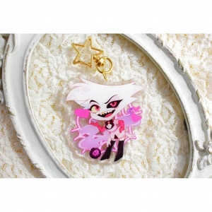 6cm Hazbin Hotel Niffty Vaggie Charlie Husk Alastor Acrylic Decoration Accessories Festivalv2 Móc Khóa In Theo Yêu Cầu, Chất Liệu Mica Trong Suốt In 2 Mặt , Dày 4mm