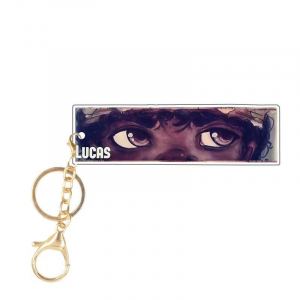 7cm Eye Design Keychain Anime Acrylic For Stranger Season 5 Lucas Will Mike Metal Dustin Móc Khóa In Theo Yêu Cầu, Chất Liệu Mica Trong Suốt In 2 Mặt , Dày 4mm
