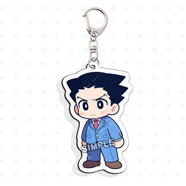 Ace Attorney Phoenix Wright Mica Keychain Bag Charms Hanging Face Fan Game Product Mica Móc Khóa In Theo Yêu Cầu, Chất Liệu Mica Trong Suốt In 2 Mặt , Dày 4mm 3 Ace Attorney Phoenix Wright Mica Keychain Bag Charms Hanging Face Fan Game Product Mica Móc Khóa In Theo Yêu Cầu, Chất Liệu Mica Trong Suốt In 2 Mặt , Dày 4mm - Ảnh 3