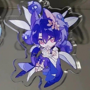 Acrylic Aventurine Ratio Honkai Star Rail Anime Keychain For Men And Women, Decorative Móc Khóa In Theo Yêu Cầu, Chất Liệu Mica Trong Suốt In 2 Mặt , Dày 4mm