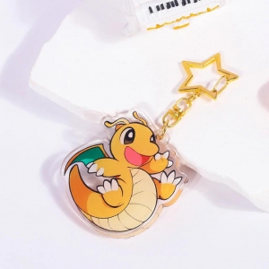 Acrylic Keychain Car Bag's Toy Anime Sandslash Ninetales Eevee Pidgeot Onix Weedle Dragonite Móc Khóa In Theo Yêu Cầu, Chất Liệu Mica Trong Suốt In 2 Mặt , Dày 4mm
