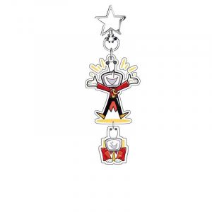Acrylic Keychain For Game Deltarune Tenna Single Double Acrylic Keychain Star Buckle Backpack Móc Khóa In Theo Yêu Cầu, Chất Liệu Mica Trong Suốt In 2 Mặt , Dày 4mm