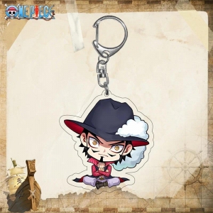 Acrylic Keychain For One Piece Jinbe Buggy Franky Mr. 2 Bon Kurei Nefeltari Vivi Karoo Móc Khóa In Theo Yêu Cầu, Chất Liệu Mica Trong Suốt In 2 Mặt , Dày 4mm