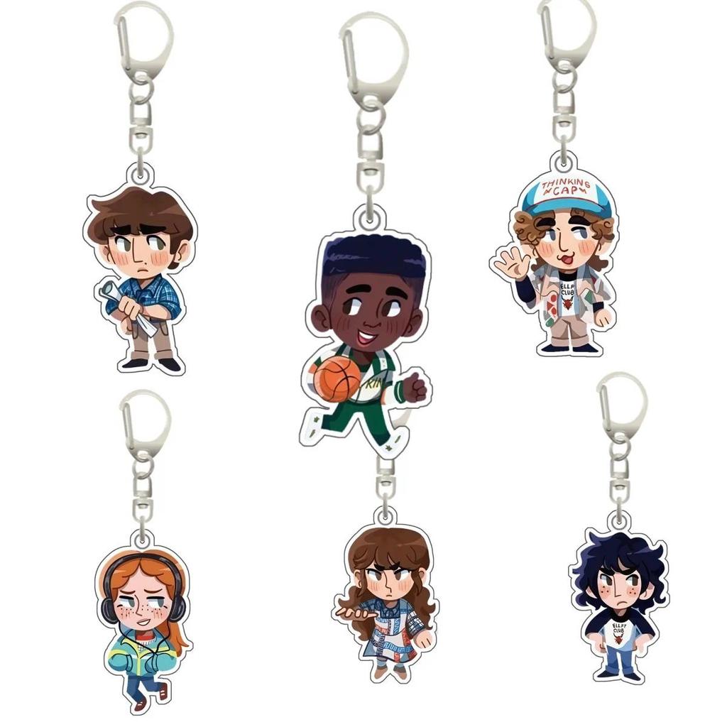 Acrylic Keychain For Stranger Season 5 Dustin Lucas Max Figure Keyring Backpack Collectible Móc Khóa In Theo Yêu Cầu, Chất Liệu Mica Trong Suốt In 2 Mặt , Dày 4mm 6 Acrylic Keychain For Stranger Season 5 Dustin Lucas Max Figure Keyring Backpack Collectible Móc Khóa In Theo Yêu Cầu, Chất Liệu Mica Trong Suốt In 2 Mặt , Dày 4mm - Ảnh 6