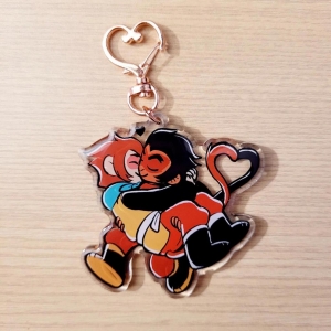 Acrylicheart Monkie Kid Jewelry Aesthetic Y2k Keychain Móc Khóa In Theo Yêu Cầu, Chất Liệu Mica Trong Suốt In 2 Mặt , Dày 4mm