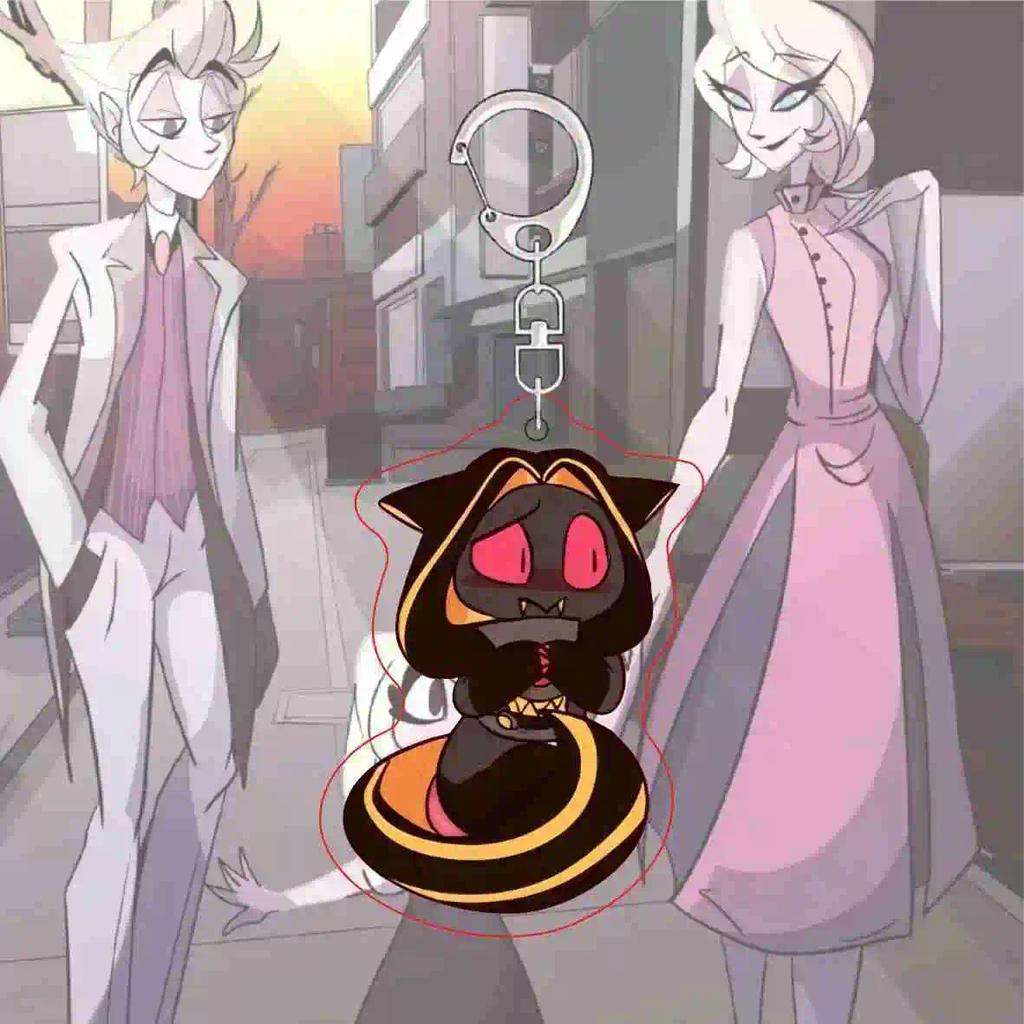 Alastor Creativity Hanging Charlie Angel School Bag Hang Student Keyring Móc Khóa In Theo Yêu Cầu, Chất Liệu Mica Trong Suốt In 2 Mặt , Dày 4mm 4 Alastor Creativity Hanging Charlie Angel School Bag Hang Student Keyring Móc Khóa In Theo Yêu Cầu, Chất Liệu Mica Trong Suốt In 2 Mặt , Dày 4mm - Ảnh 4