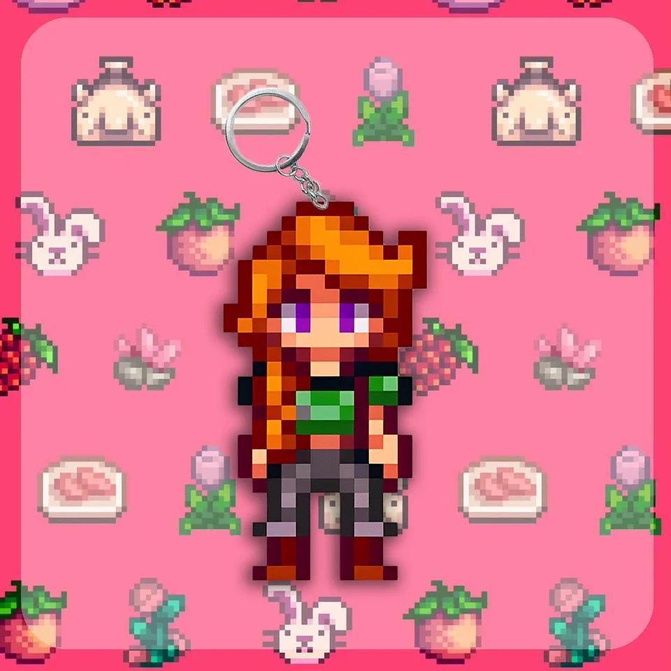 Alex Stardew Valley Keychain Elliott Game Figure Anime Model Cosplay Props Haley Emily Pixels Móc Khóa In Theo Yêu Cầu, Chất Liệu Mica Trong Suốt In 2 Mặt , Dày 4mm 2 Alex Stardew Valley Keychain Elliott Game Figure Anime Model Cosplay Props Haley Emily Pixels Móc Khóa In Theo Yêu Cầu, Chất Liệu Mica Trong Suốt In 2 Mặt , Dày 4mm - Ảnh 2