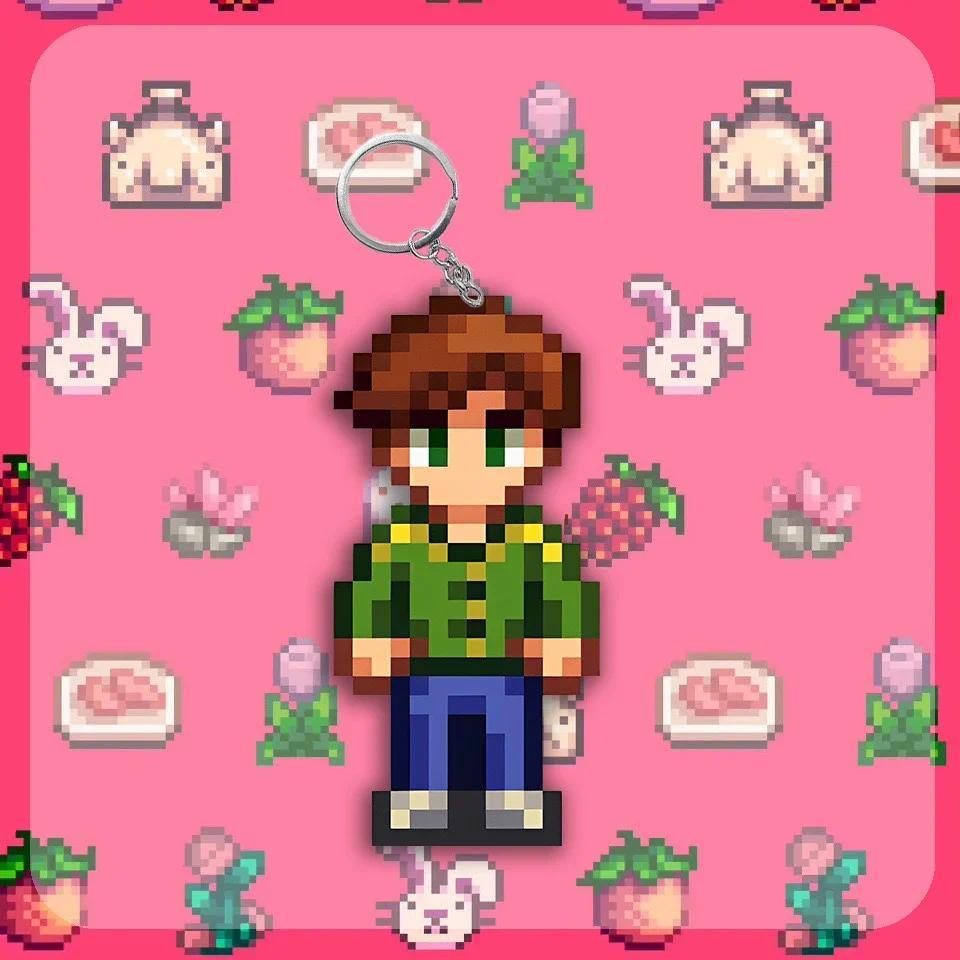 Alex Stardew Valley Keychain Elliott Game Figure Anime Model Cosplay Props Haley Emily Pixels Móc Khóa In Theo Yêu Cầu, Chất Liệu Mica Trong Suốt In 2 Mặt , Dày 4mm 3 Alex Stardew Valley Keychain Elliott Game Figure Anime Model Cosplay Props Haley Emily Pixels Móc Khóa In Theo Yêu Cầu, Chất Liệu Mica Trong Suốt In 2 Mặt , Dày 4mm - Ảnh 3