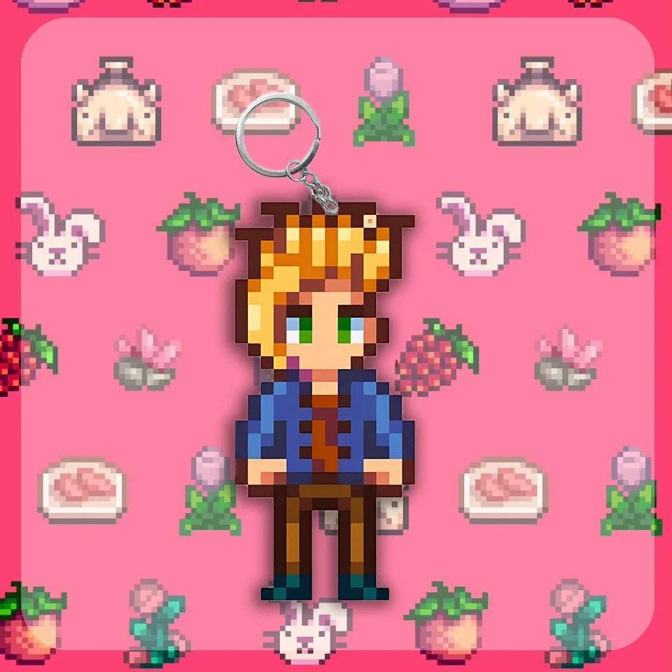 Alex Stardew Valley Keychain Elliott Game Figure Anime Model Cosplay Props Haley Emily Pixels Móc Khóa In Theo Yêu Cầu, Chất Liệu Mica Trong Suốt In 2 Mặt , Dày 4mm 5 Alex Stardew Valley Keychain Elliott Game Figure Anime Model Cosplay Props Haley Emily Pixels Móc Khóa In Theo Yêu Cầu, Chất Liệu Mica Trong Suốt In 2 Mặt , Dày 4mm - Ảnh 5