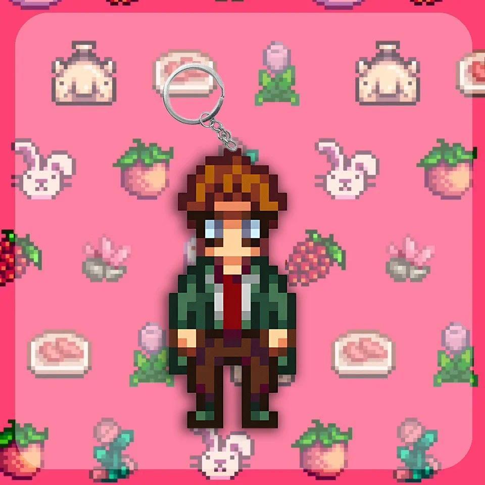 Alex Stardew Valley Keychain Elliott Game Figure Anime Model Cosplay Props Haley Emily Pixels Móc Khóa In Theo Yêu Cầu, Chất Liệu Mica Trong Suốt In 2 Mặt , Dày 4mm 8 Alex Stardew Valley Keychain Elliott Game Figure Anime Model Cosplay Props Haley Emily Pixels Móc Khóa In Theo Yêu Cầu, Chất Liệu Mica Trong Suốt In 2 Mặt , Dày 4mm - Ảnh 8