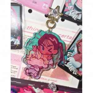 Alien Stage Anime Keychain Women Keychain Men Keychain Acrylic Car Keyring Party Japan Cos Móc Khóa In Theo Yêu Cầu, Chất Liệu Mica Trong Suốt In 2 Mặt , Dày 4mm