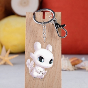 American Movie Toothless Night Fury Transparent Acrylic Keychain Pendant_dh Móc Khóa In Theo Yêu Cầu, Chất Liệu Mica Trong Suốt In 2 Mặt , Dày 4mm