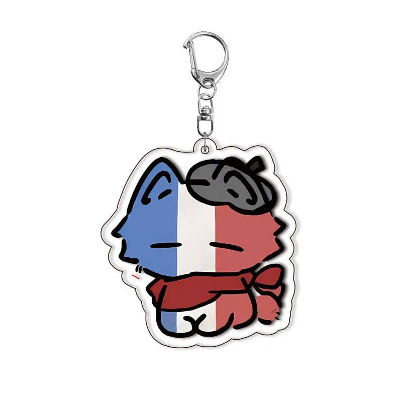Animation Game Countryhumans Cosplay Mica Keychain Cat Series Anime Figure Key Chain Hanging Móc Khóa In Theo Yêu Cầu, Chất Liệu Mica Trong Suốt In 2 Mặt , Dày 4mm 2 Animation Game Countryhumans Cosplay Mica Keychain Cat Series Anime Figure Key Chain Hanging Móc Khóa In Theo Yêu Cầu, Chất Liệu Mica Trong Suốt In 2 Mặt , Dày 4mm - Ảnh 2