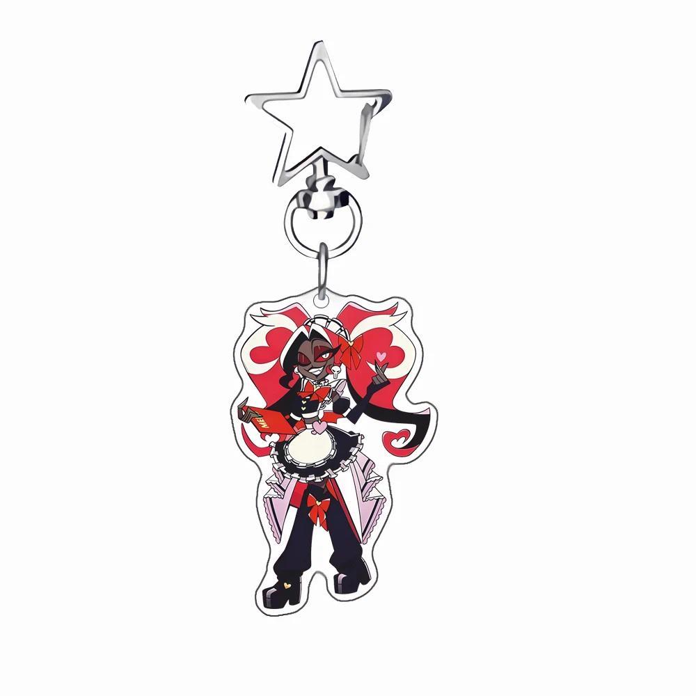 Anime Acrylic Keychain For Hazbin Hotel Alastor Charlie Vaggie Acrylic Key Buckle Keychain S Móc Khóa In Theo Yêu Cầu, Chất Liệu Mica Trong Suốt In 2 Mặt , Dày 4mm 2 Anime Acrylic Keychain For Hazbin Hotel Alastor Charlie Vaggie Acrylic Key Buckle Keychain S Móc Khóa In Theo Yêu Cầu, Chất Liệu Mica Trong Suốt In 2 Mặt , Dày 4mm - Ảnh 2