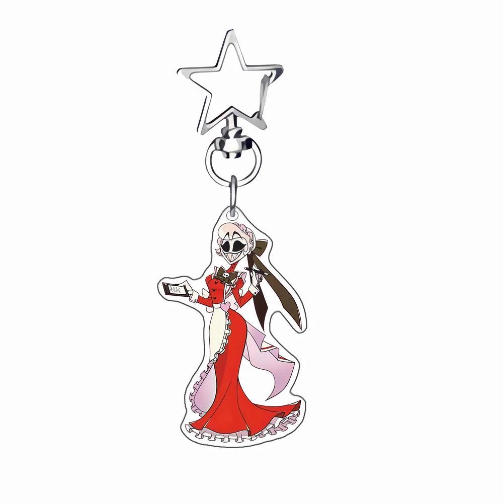 Anime Acrylic Keychain For Hazbin Hotel Alastor Charlie Vaggie Acrylic Key Buckle Keychain S Móc Khóa In Theo Yêu Cầu, Chất Liệu Mica Trong Suốt In 2 Mặt , Dày 4mm 3 Anime Acrylic Keychain For Hazbin Hotel Alastor Charlie Vaggie Acrylic Key Buckle Keychain S Móc Khóa In Theo Yêu Cầu, Chất Liệu Mica Trong Suốt In 2 Mặt , Dày 4mm - Ảnh 3