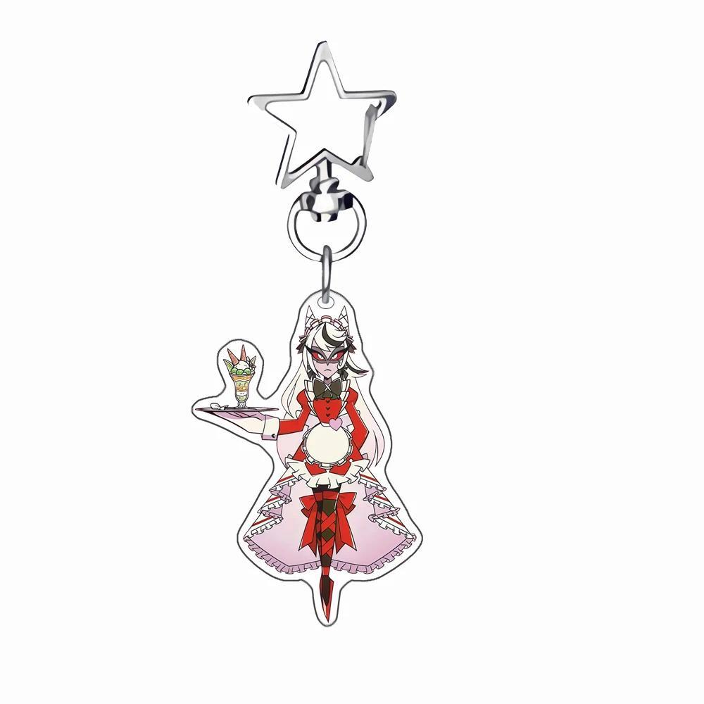 Anime Acrylic Keychain For Hazbin Hotel Alastor Charlie Vaggie Acrylic Key Buckle Keychain S Móc Khóa In Theo Yêu Cầu, Chất Liệu Mica Trong Suốt In 2 Mặt , Dày 4mm 5 Anime Acrylic Keychain For Hazbin Hotel Alastor Charlie Vaggie Acrylic Key Buckle Keychain S Móc Khóa In Theo Yêu Cầu, Chất Liệu Mica Trong Suốt In 2 Mặt , Dày 4mm - Ảnh 5