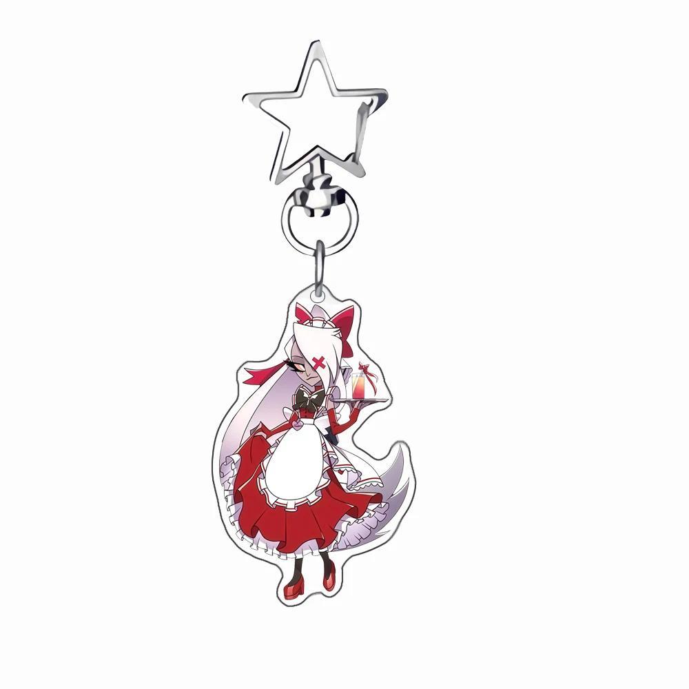 Anime Acrylic Keychain For Hazbin Hotel Alastor Charlie Vaggie Acrylic Key Buckle Keychain S Móc Khóa In Theo Yêu Cầu, Chất Liệu Mica Trong Suốt In 2 Mặt , Dày 4mm 6 Anime Acrylic Keychain For Hazbin Hotel Alastor Charlie Vaggie Acrylic Key Buckle Keychain S Móc Khóa In Theo Yêu Cầu, Chất Liệu Mica Trong Suốt In 2 Mặt , Dày 4mm - Ảnh 6