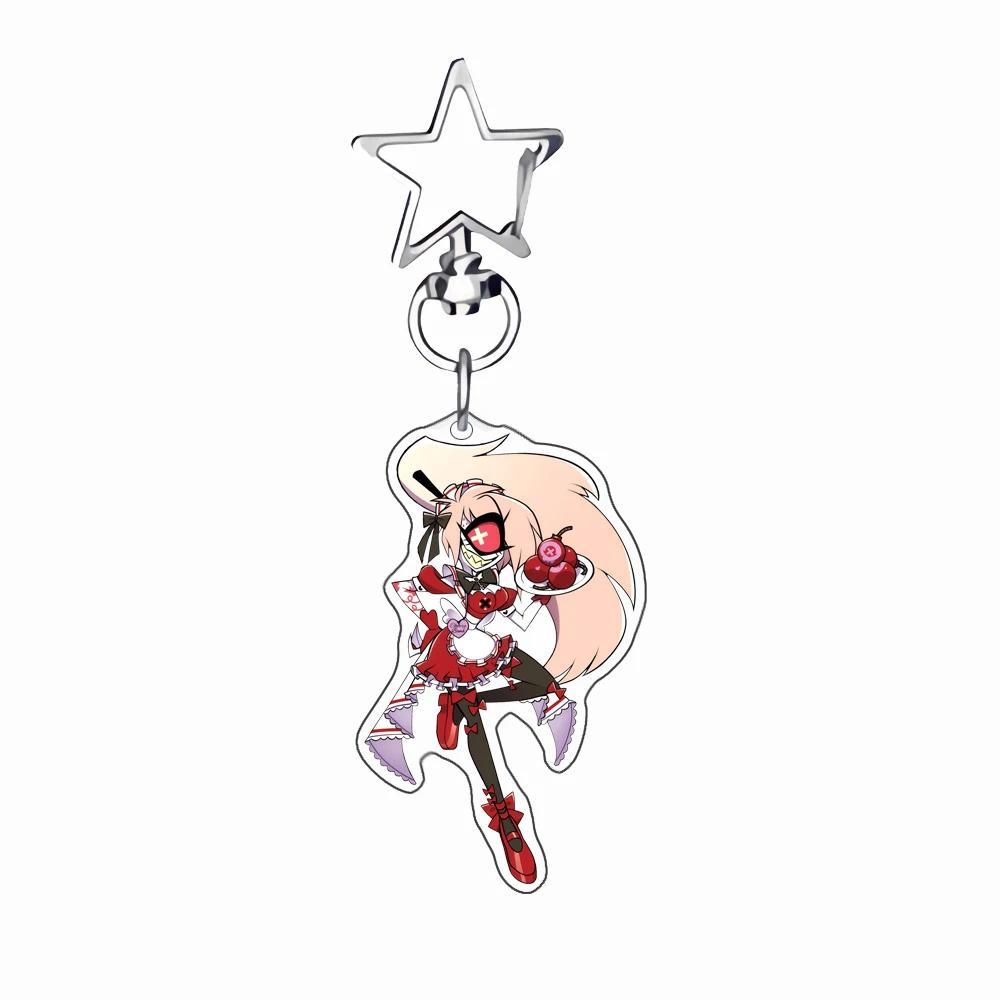 Anime Acrylic Keychain For Hazbin Hotel Alastor Charlie Vaggie Acrylic Key Buckle Keychain S Móc Khóa In Theo Yêu Cầu, Chất Liệu Mica Trong Suốt In 2 Mặt , Dày 4mm 7 Anime Acrylic Keychain For Hazbin Hotel Alastor Charlie Vaggie Acrylic Key Buckle Keychain S Móc Khóa In Theo Yêu Cầu, Chất Liệu Mica Trong Suốt In 2 Mặt , Dày 4mm - Ảnh 7