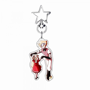 Anime Acrylic Keychain For Hazbin Hotel Lucifer Charlie Animemicas Diy Acrylic Key Buckle Móc Khóa In Theo Yêu Cầu, Chất Liệu Mica Trong Suốt In 2 Mặt , Dày 4mm