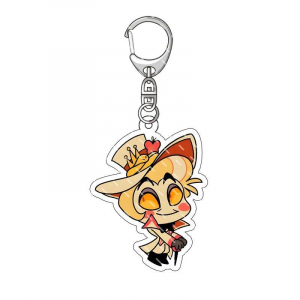 Anime Acrylic Keychain For Hazbin Hotel Vaggie Charlie Alastor Husk Mica Transparent Acrylic Móc Khóa In Theo Yêu Cầu, Chất Liệu Mica Trong Suốt In 2 Mặt , Dày 4mm