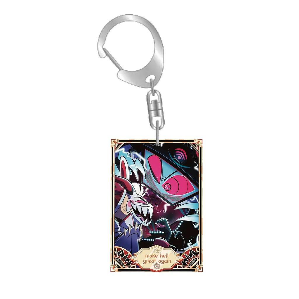 Anime Animations Acrylic Key Ring For Charlie Alastor Angel Dust Lute Acrylic Card Key Buckle Móc Khóa In Theo Yêu Cầu, Chất Liệu Mica Trong Suốt In 2 Mặt , Dày 4mm 3 Anime Animations Acrylic Key Ring For Charlie Alastor Angel Dust Lute Acrylic Card Key Buckle Móc Khóa In Theo Yêu Cầu, Chất Liệu Mica Trong Suốt In 2 Mặt , Dày 4mm - Ảnh 3