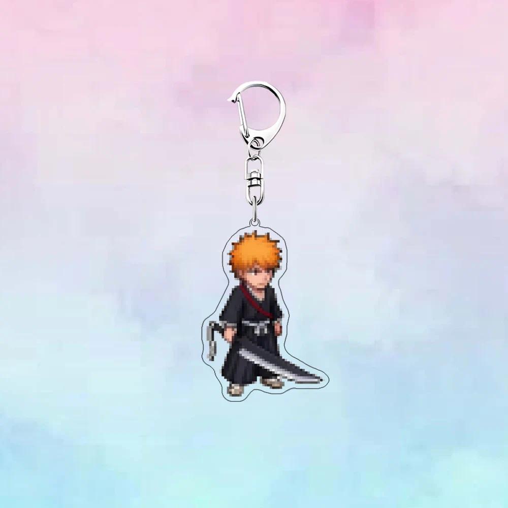 Anime Bleach Mica Keychain Holder Anime Model Ichigo Rukia Fashion Portable Bag Charm Fans Móc Khóa In Theo Yêu Cầu, Chất Liệu Mica Trong Suốt In 2 Mặt , Dày 4mm 2 Anime Bleach Mica Keychain Holder Anime Model Ichigo Rukia Fashion Portable Bag Charm Fans Móc Khóa In Theo Yêu Cầu, Chất Liệu Mica Trong Suốt In 2 Mặt , Dày 4mm - Ảnh 2