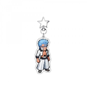 Anime Bleach Pixel Version 6cm Mica Holder Cute Cartoon Bag Charm Car Keychain Decorations Móc Khóa In Theo Yêu Cầu, Chất Liệu Mica Trong Suốt In 2 Mặt , Dày 4mm
