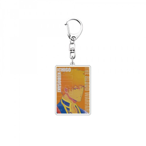 Anime Bleach Rukia Kuchiki Ichigo Kurosaki 6cm Mica Holder Mica Charm Car Keychain Decorations Móc Khóa In Theo Yêu Cầu, Chất Liệu Mica Trong Suốt In 2 Mặt , Dày 4mm