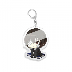 Anime Bungo Stray Dogs Dazai Osamu Keychain Nakajima Atsushi S Edogawa Rampo Ring Lock Bag Móc Khóa In Theo Yêu Cầu, Chất Liệu Mica Trong Suốt In 2 Mặt , Dày 4mm